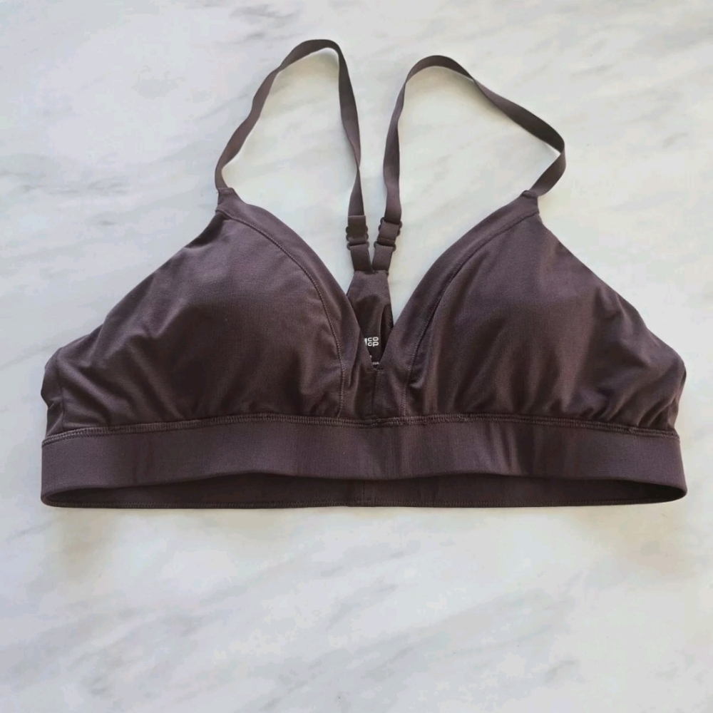 REI Co-op Active Bralette Sz XL Women Brown Ultra Lightweight Athleisure - Picture 2 of 7